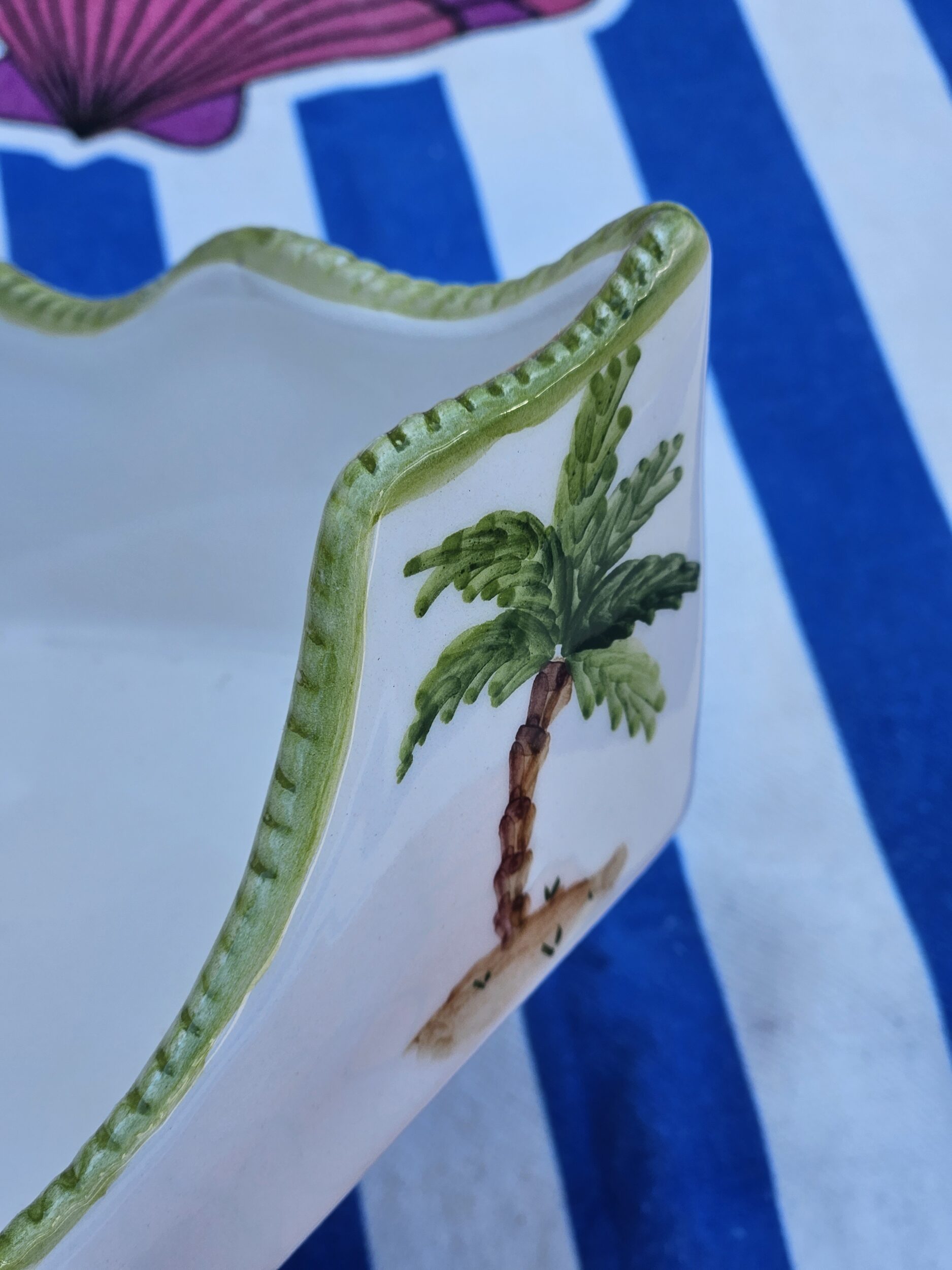 les-ottomans-serviettenring-aus-keramik-handbemalt-palme image 2