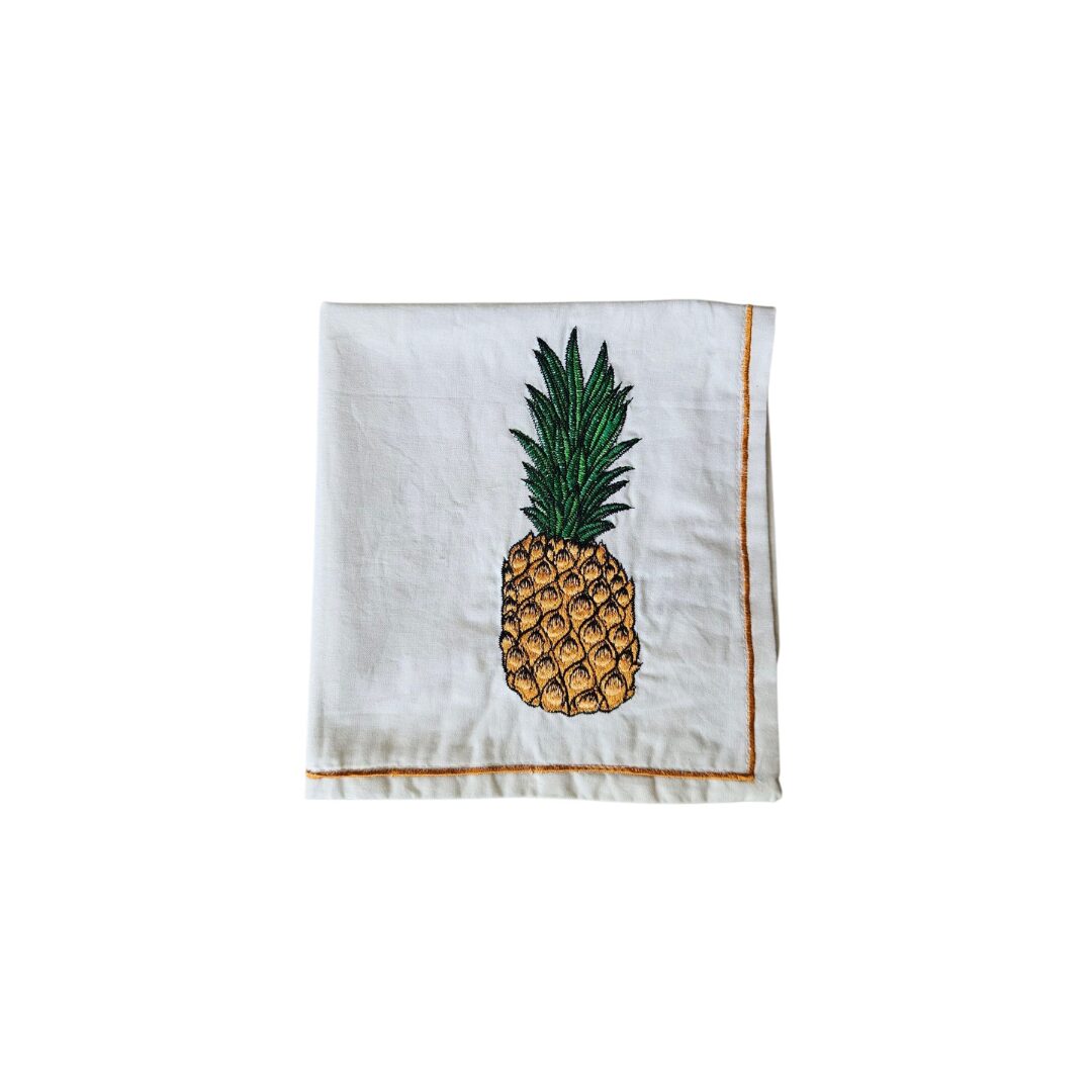 les-ottomans-ananas-servietten-aus-baumwolle-bestickt-2er-set image 1