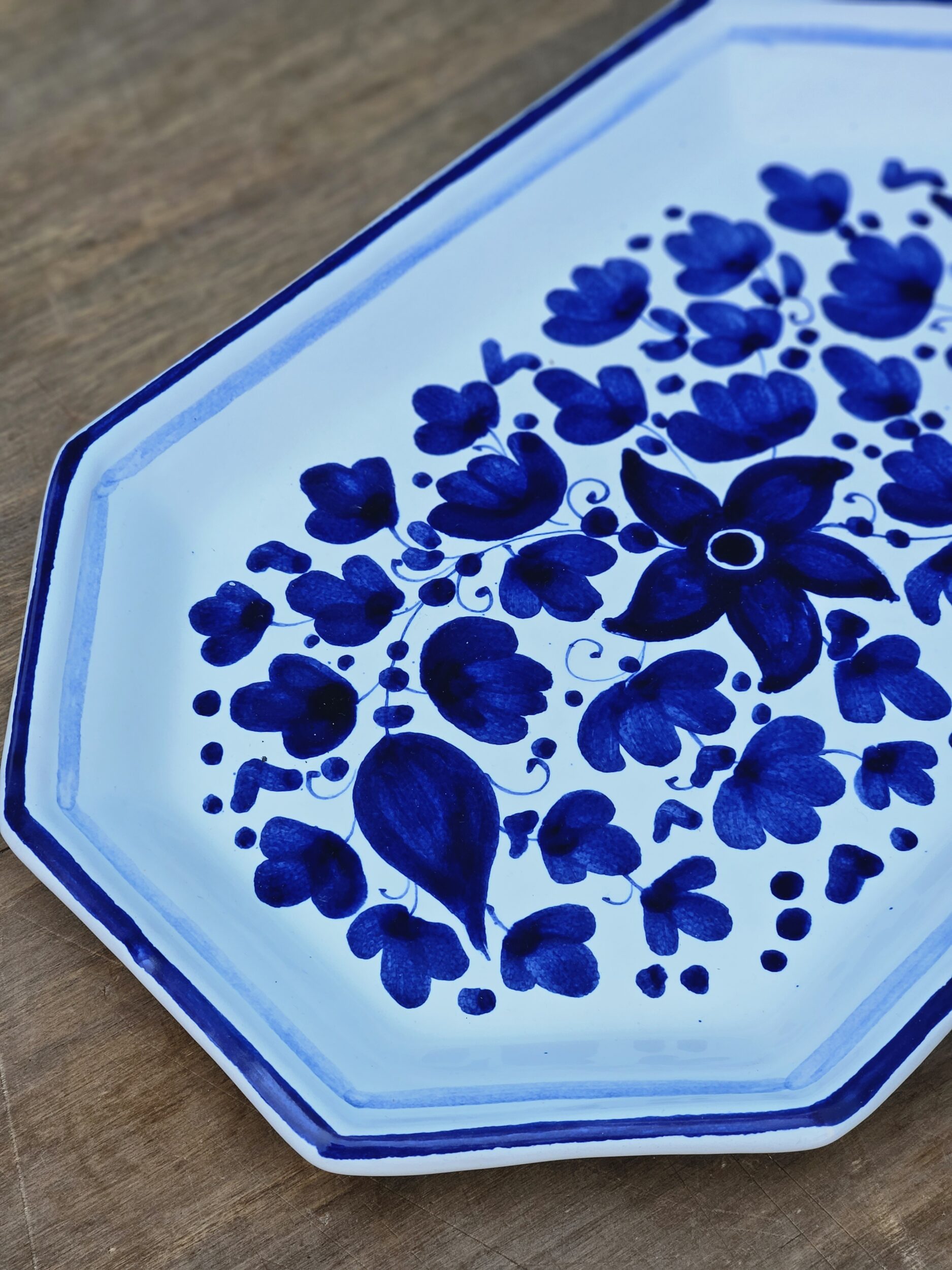les-ottomans-vassoio-tablett-aus-keramik-handbemalt-tiefblau image 2