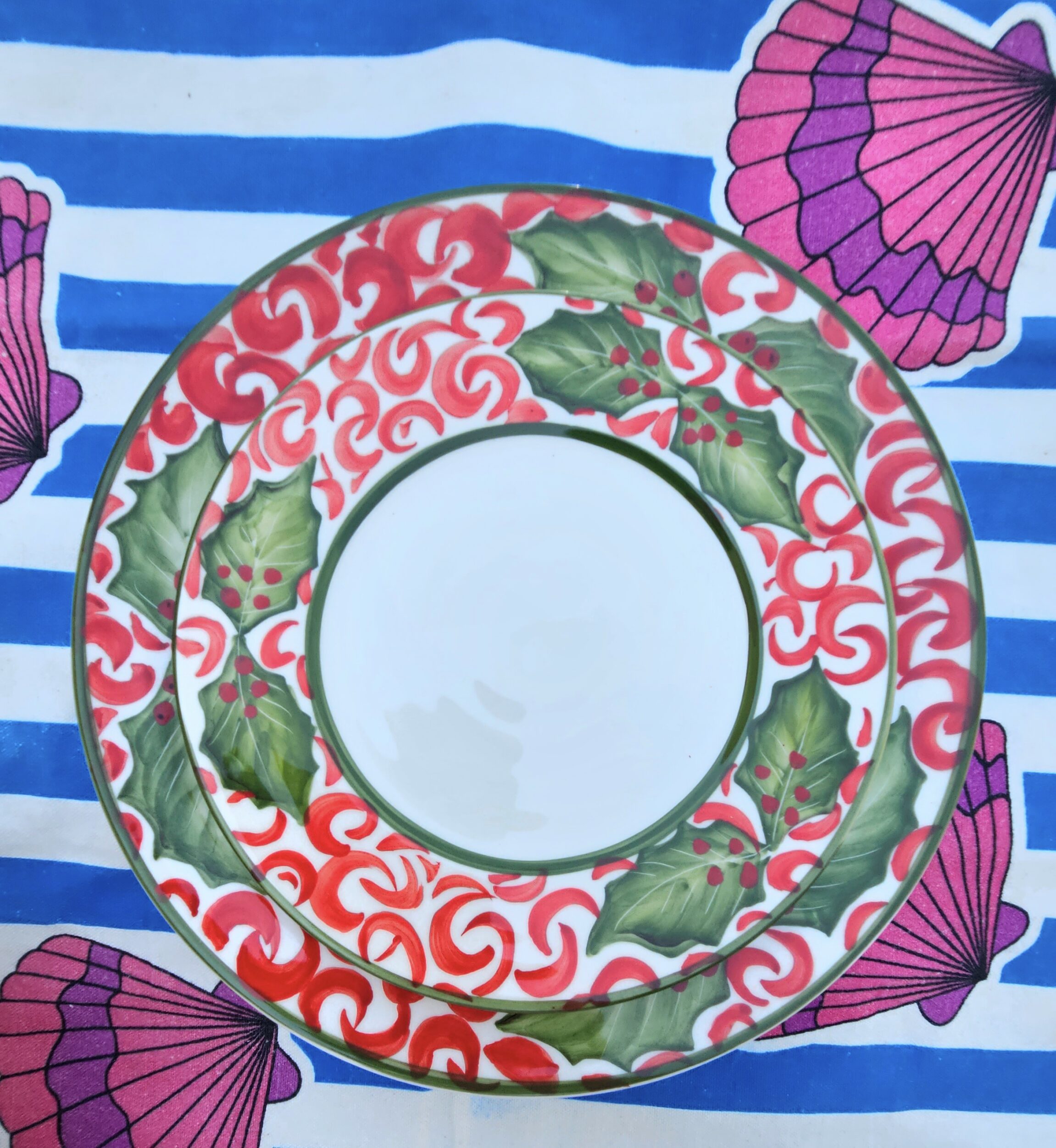 les-ottomans-teller-set-natale-aus-keramik-2-teilig-handbemalt image 2
