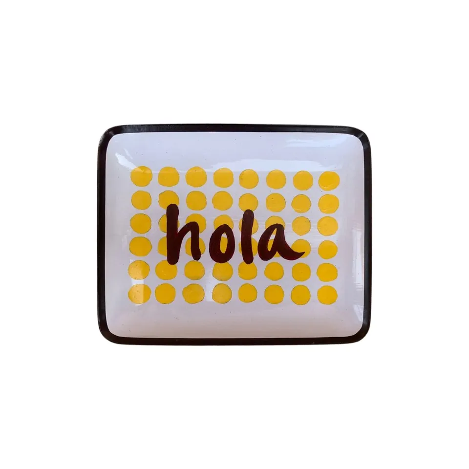 les-ottomans-hola-vide-poche-schale-aus-handbemaltem-eisen image 1