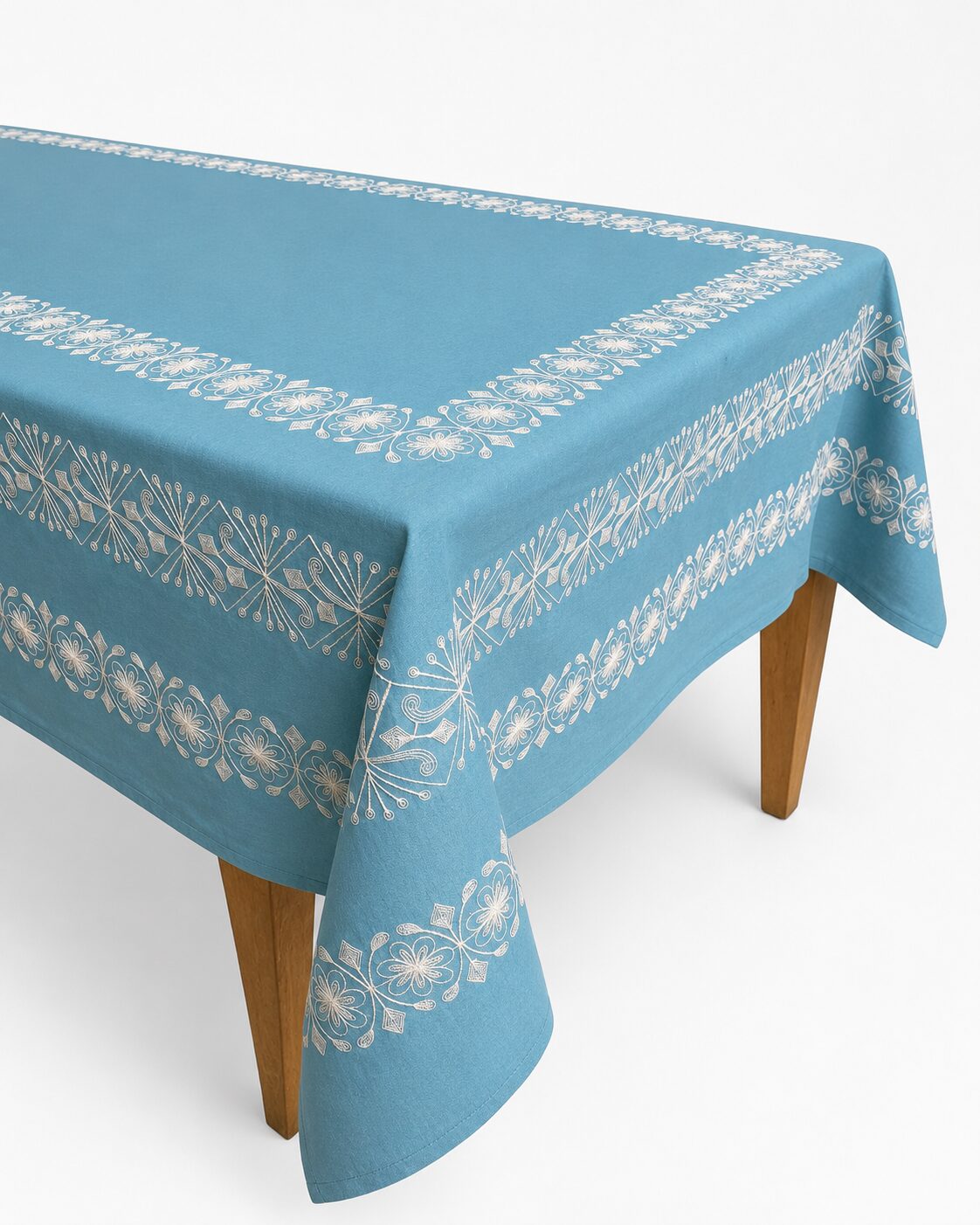 les-ottomans-ebt25-tischdecke-baumwolle-bestickt-ikat image 1