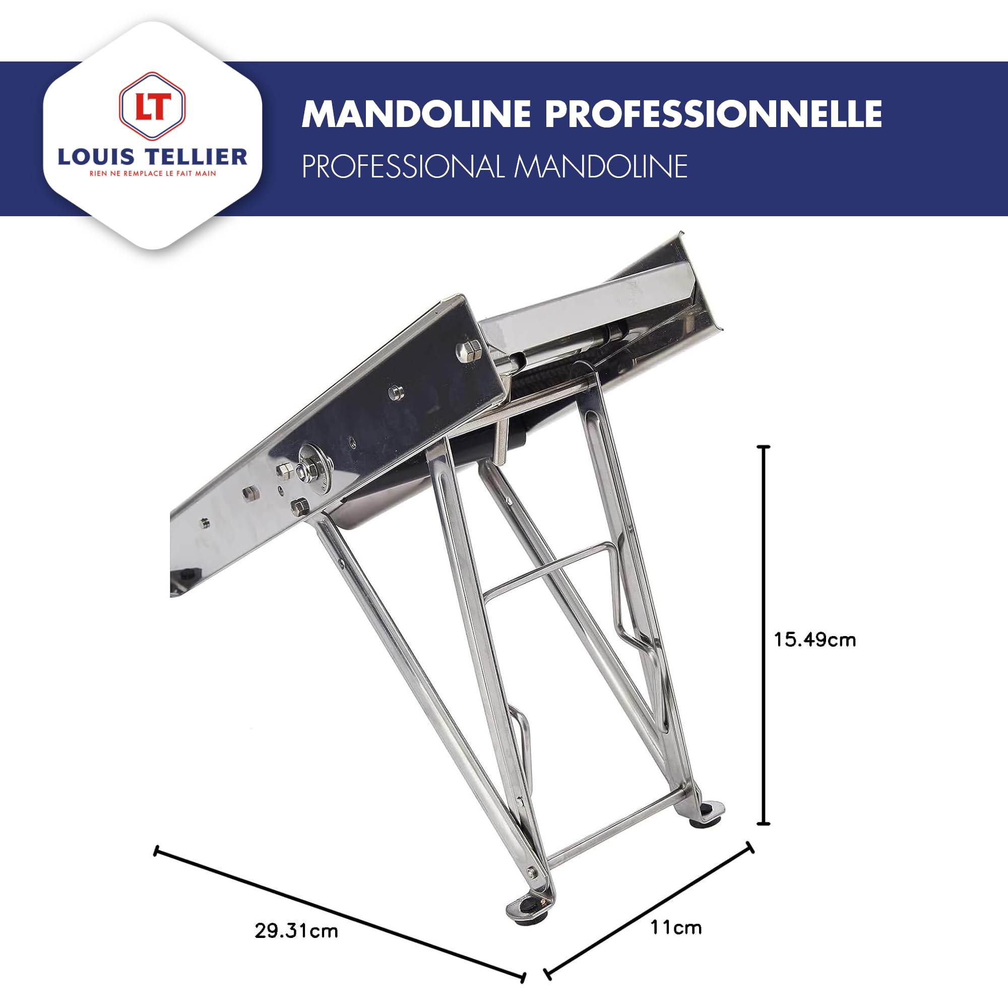 louis-tellier-bron-coucke-mandoline-edelstahl-profi-verstellbar image 2