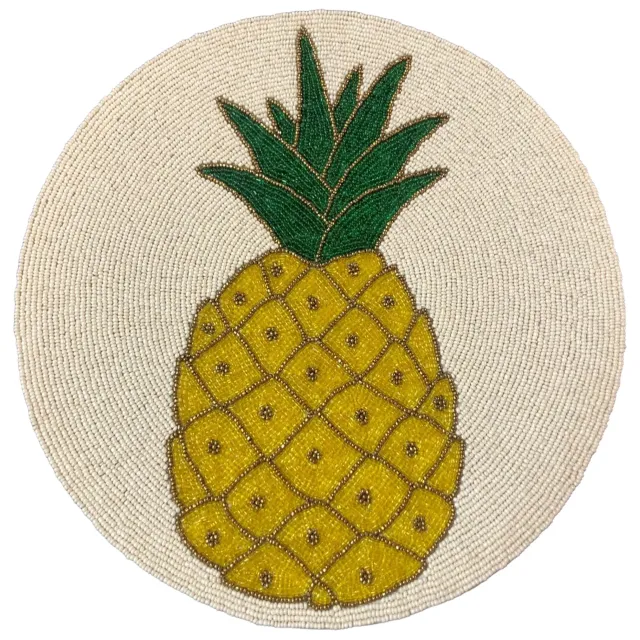 les-ottomans-ananas-tischset-2er-tischsets-aus-glasperlen image 1