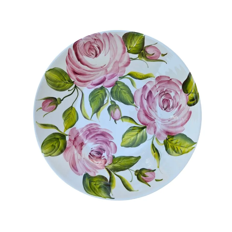 les-ottomans-insalatiera-keramikschale-handbemalt-rose image 1