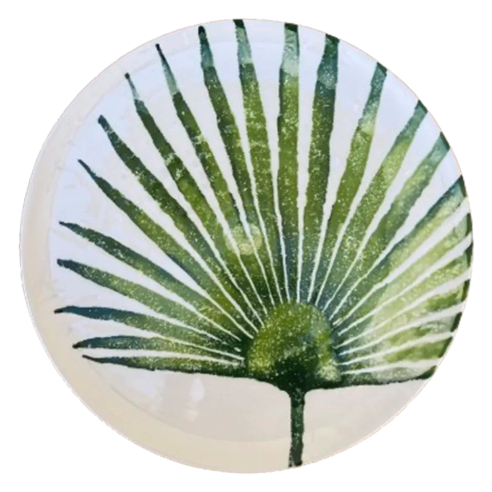 les-ottomans-le06-keramikteller-mit-blatt-dekor image 1