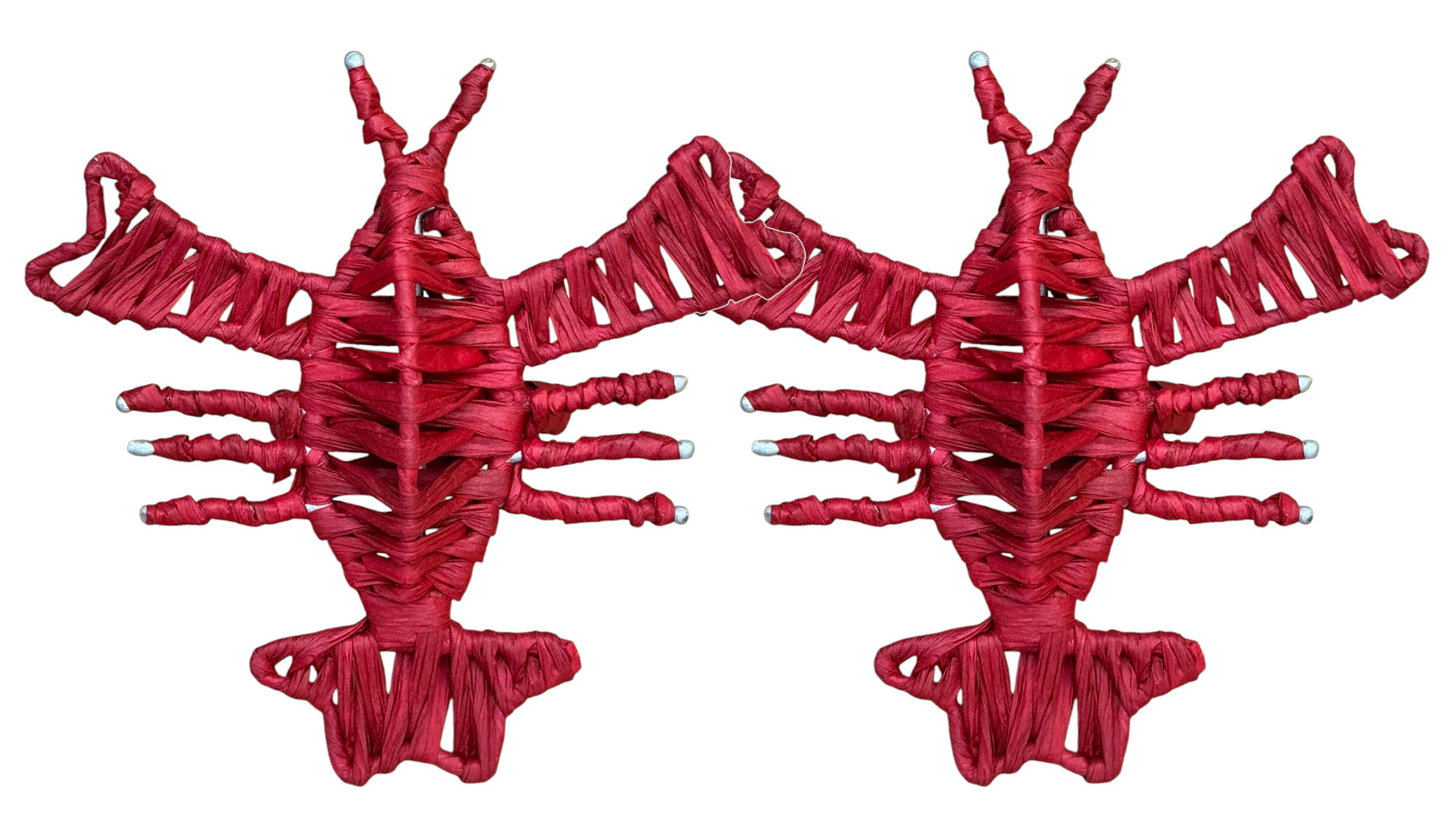 les-ottomans-aragosta-serviettenringe-aus-raffia-2er-set-hummer image 1