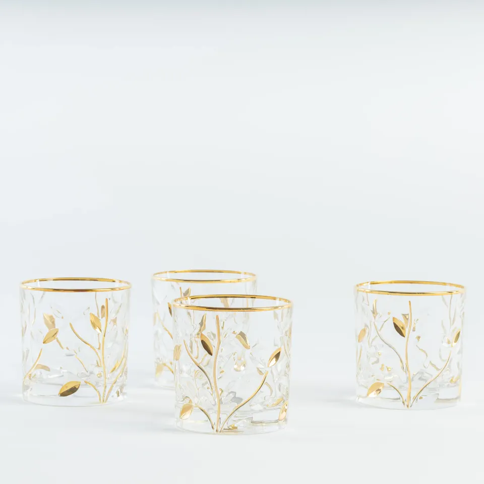 les-ottomans-gold-crystal-glass-tumbler-whiskyglas-4er-set image 1