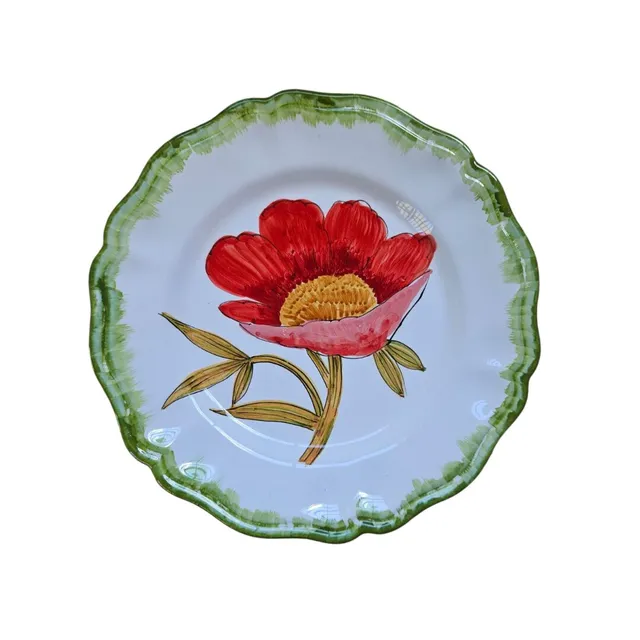 les-ottomans-fiore-rosso-essteller-aus-handbemalter-keramik image 1