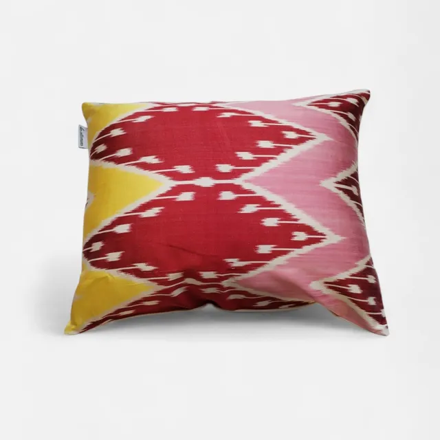 les-ottomans-ikat-kissenbezug-seide-handgemacht image 1