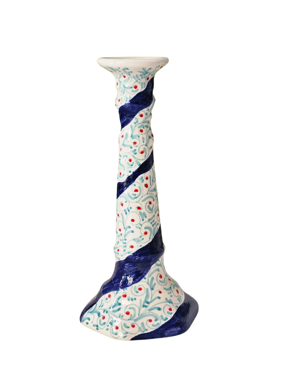 les-ottomans-kerzenhalter-aus-handbemalter-keramik image 1
