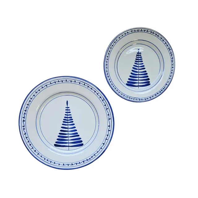 les-ottomans-albero-di-natale-teller-aus-handbemalter-keramik-essteller-dessertt image 1