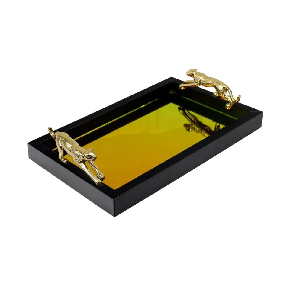 les-ottomans-lti01-tablett-aus-glas-irisierend-mit-leoparden-griffen image 1