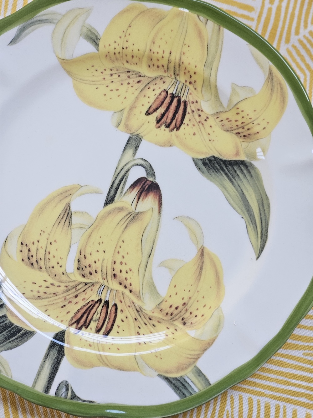 les-ottomans-teller-flach-keramik-floral-set-2-handbemalt image 3