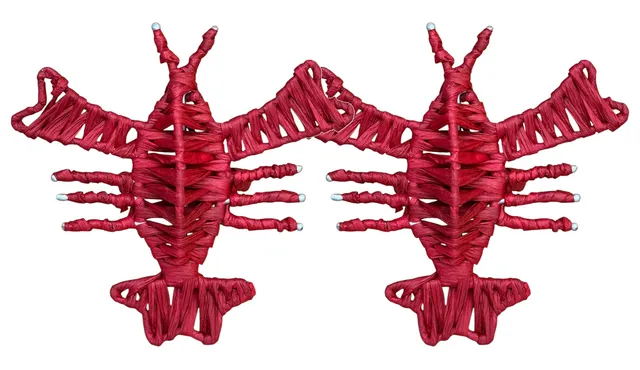 les-ottomans-aragosta-serviettenringe-aus-raffia-2er-set-hummer image 1