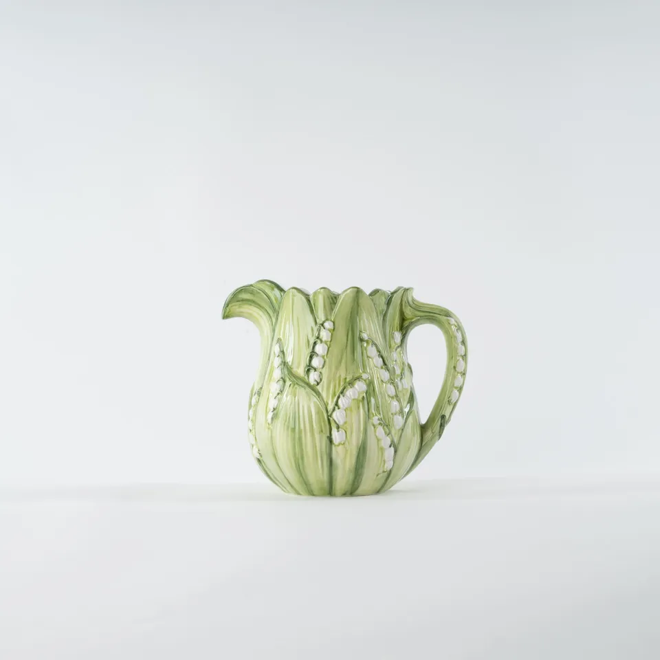 les-ottomans-lily-of-the-valley-wasserkanne-vase-aus-keramik image 1