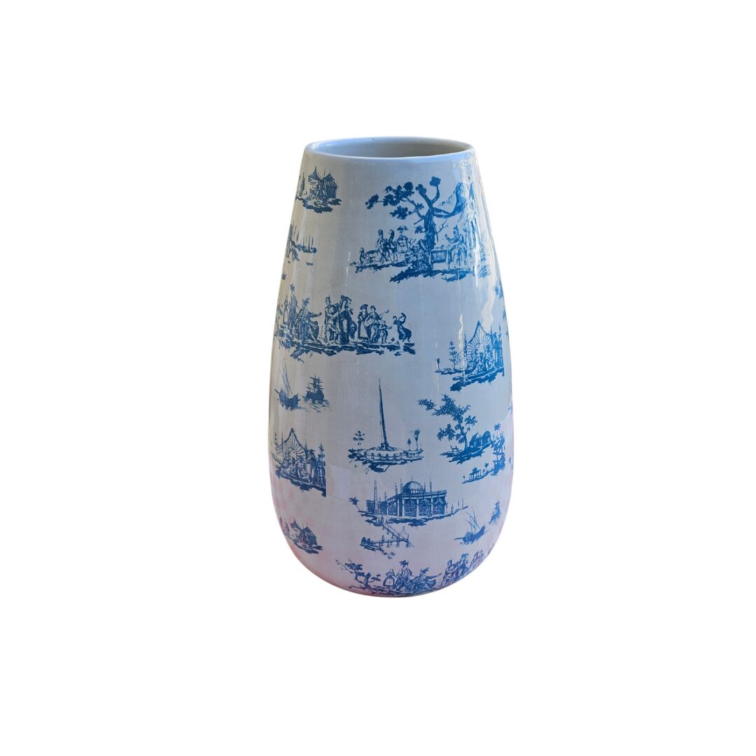 les-ottomans-vase-keramik-mit-handaufgelegter-decal-dekoration image 1