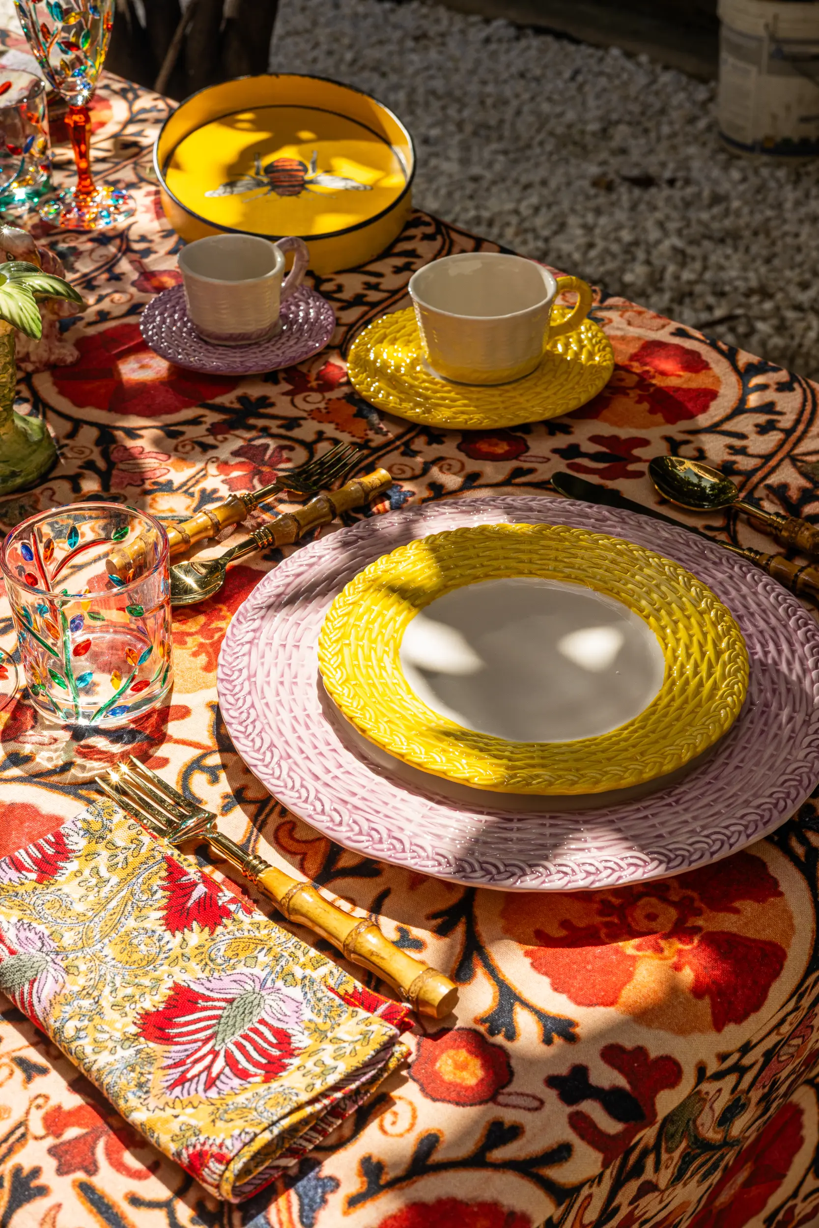 les-ottomans-wicker-dessertteller-keramik-handbemalt-2 image 2