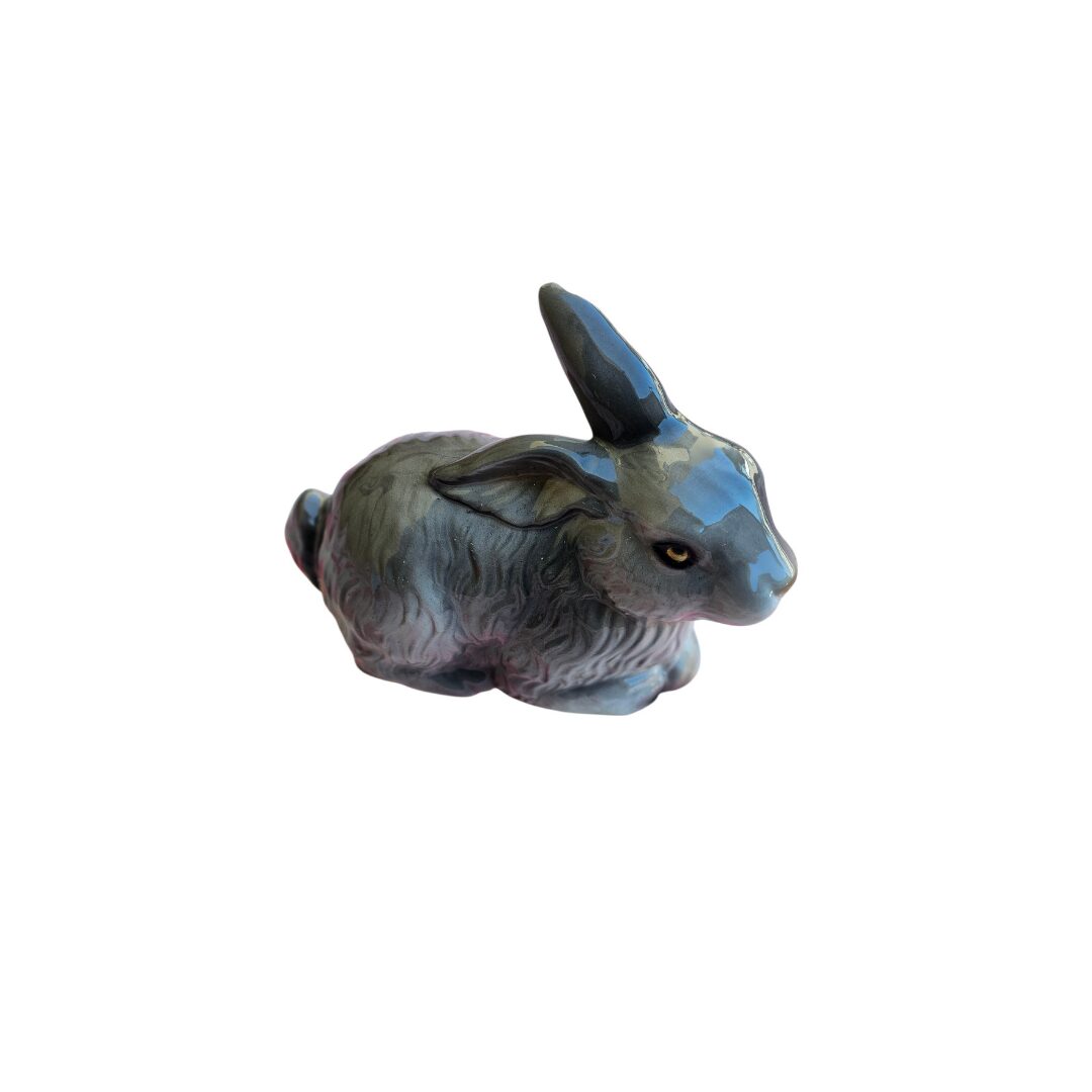 les-ottomans-hase-aus-handbemalter-keramik image 1