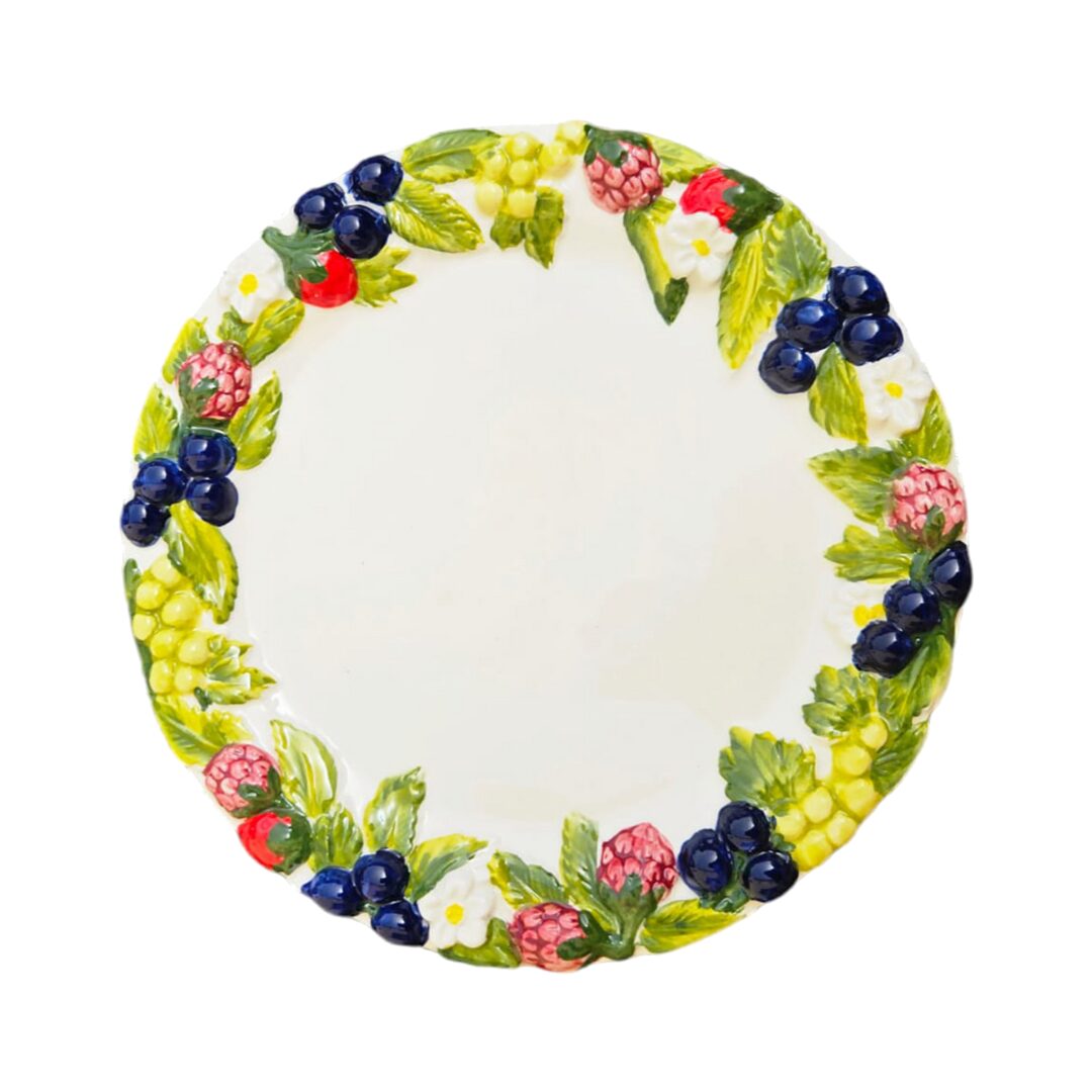 les-ottomans-berries-dessertteller-aus-keramik-handbemalt image 1