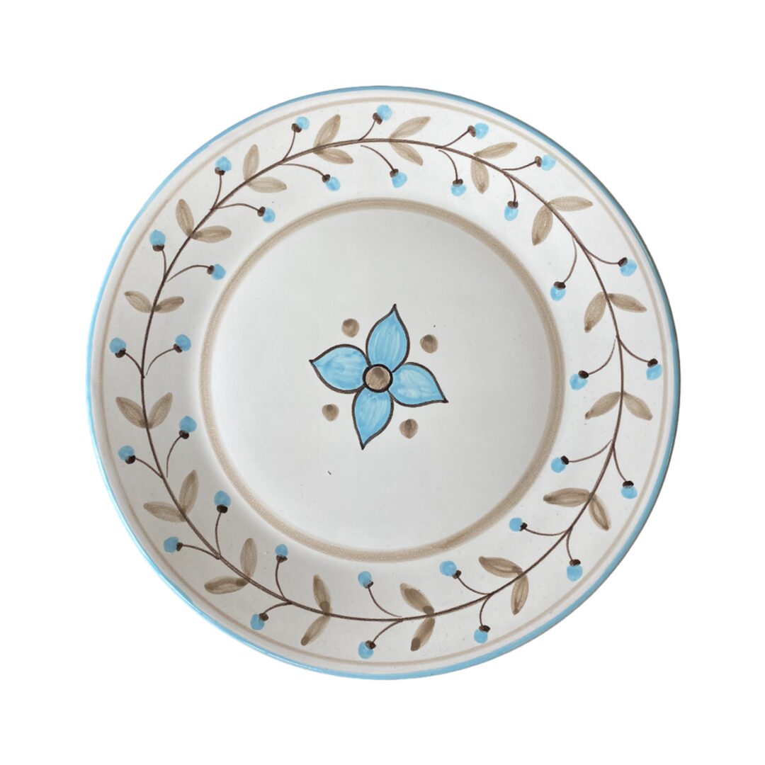 les-ottomans-teller-flach-keramik-handbemalt-floral image 1