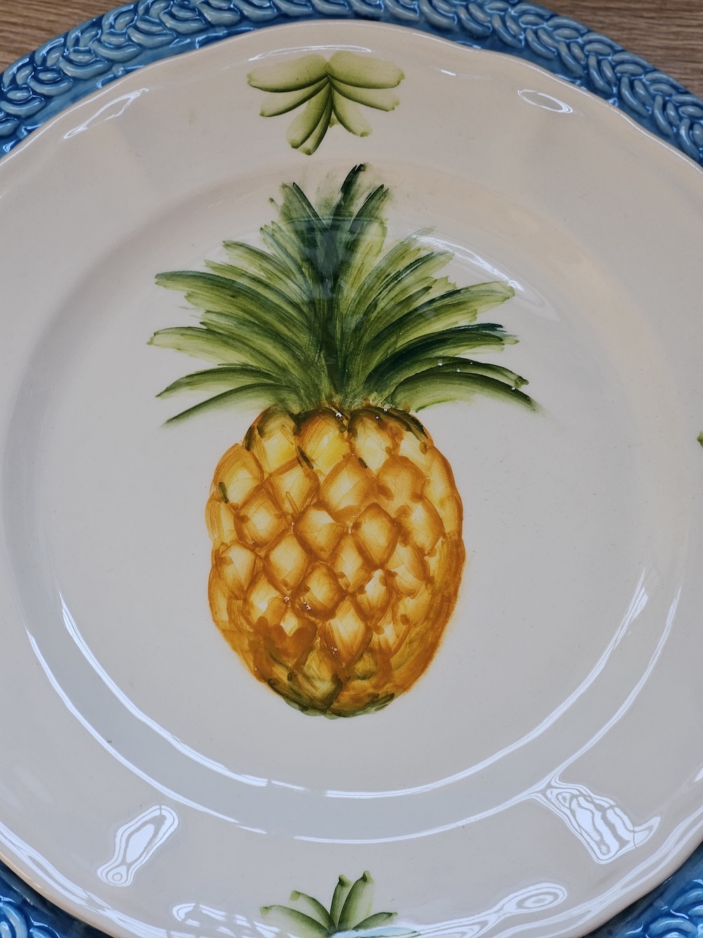 les-ottomans-ananas-teller-flach-keramik-handbemalt image 3