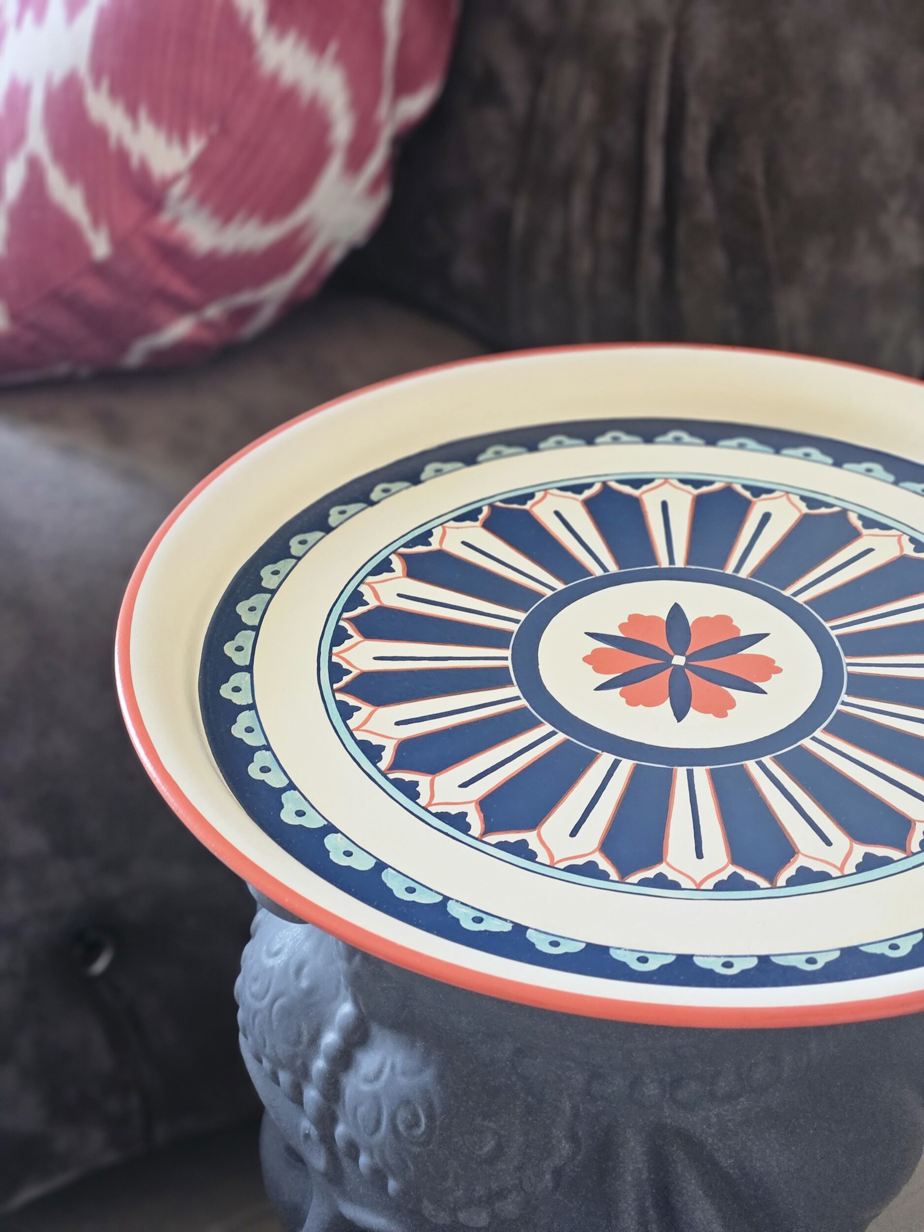 les-ottomans-it051-tablett-aus-eisen-floral-handbemalt image 3