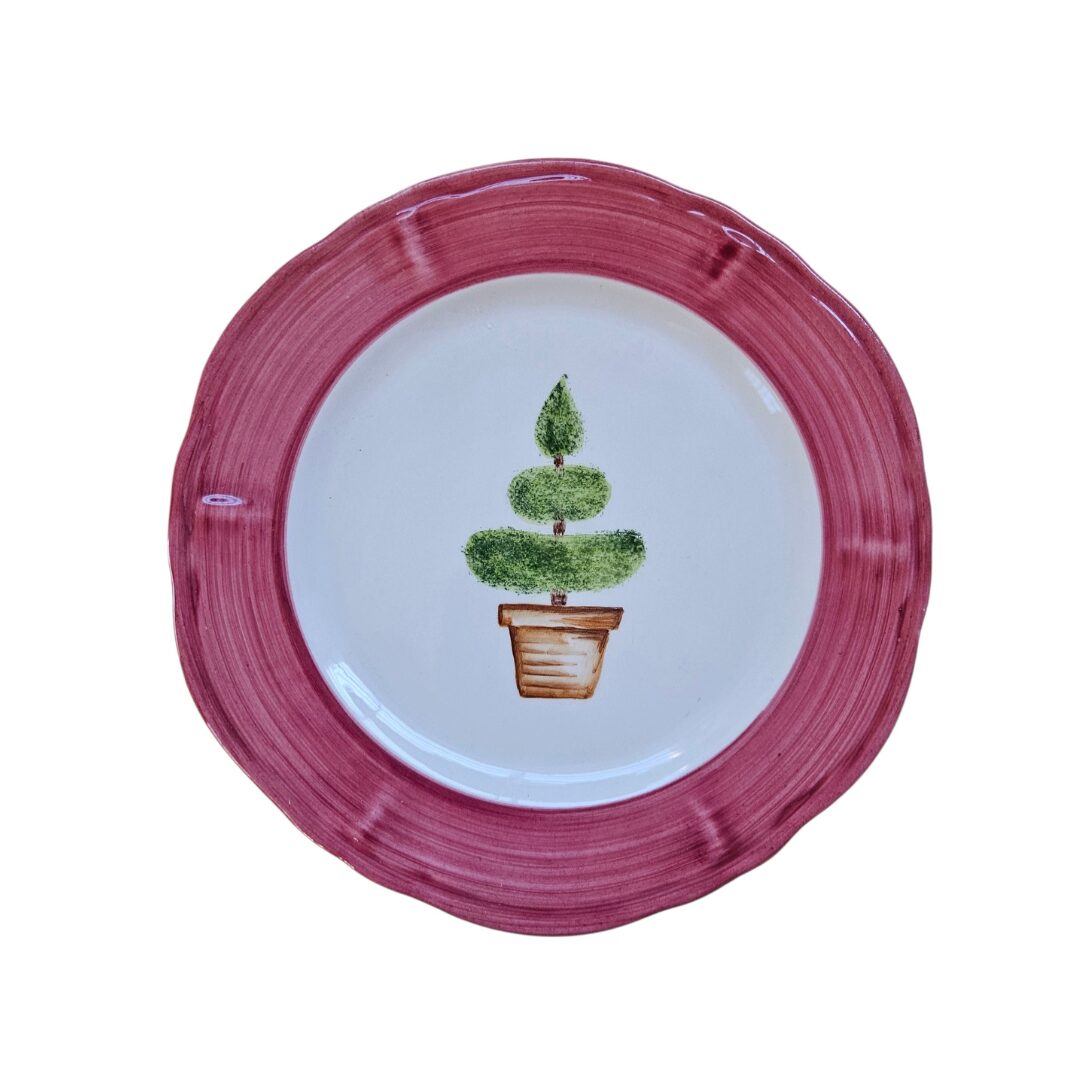 les-ottomans-topiaria-rossa-teller-flach-handbemalte-keramik image 1