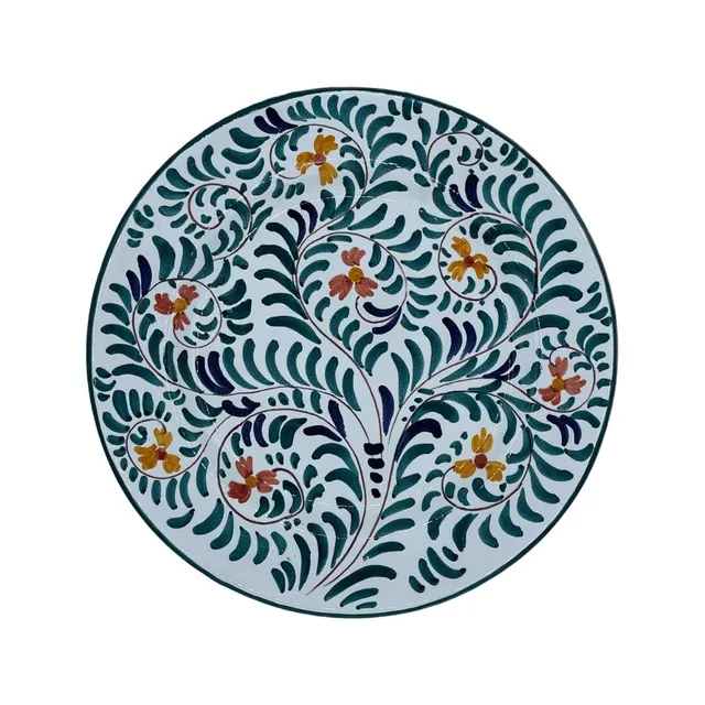 les-ottomans-piatto-piano-floreale-handbemalter-keramik-teller image 1