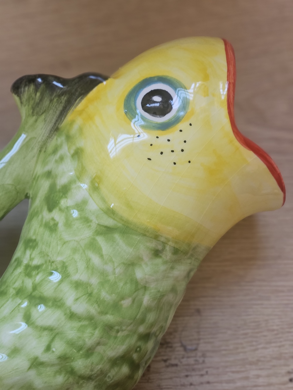 les-ottomans-vase-fisch-keramik-handbemalt-wasserkaraffe image 2