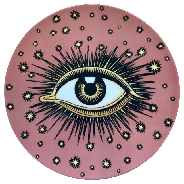 les-ottomans-eye-dessertteller-rosa-aus-porzellan image 1