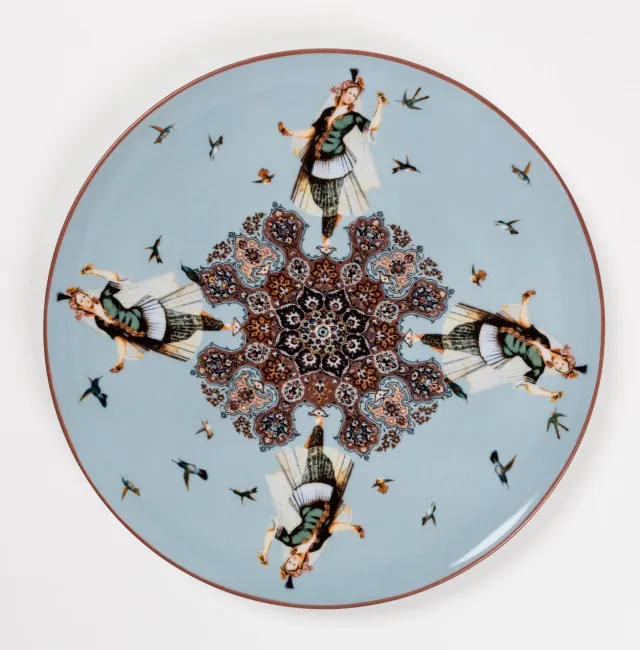 les-ottomans-costantinopoli-dessertteller-aus-porzellan image 1