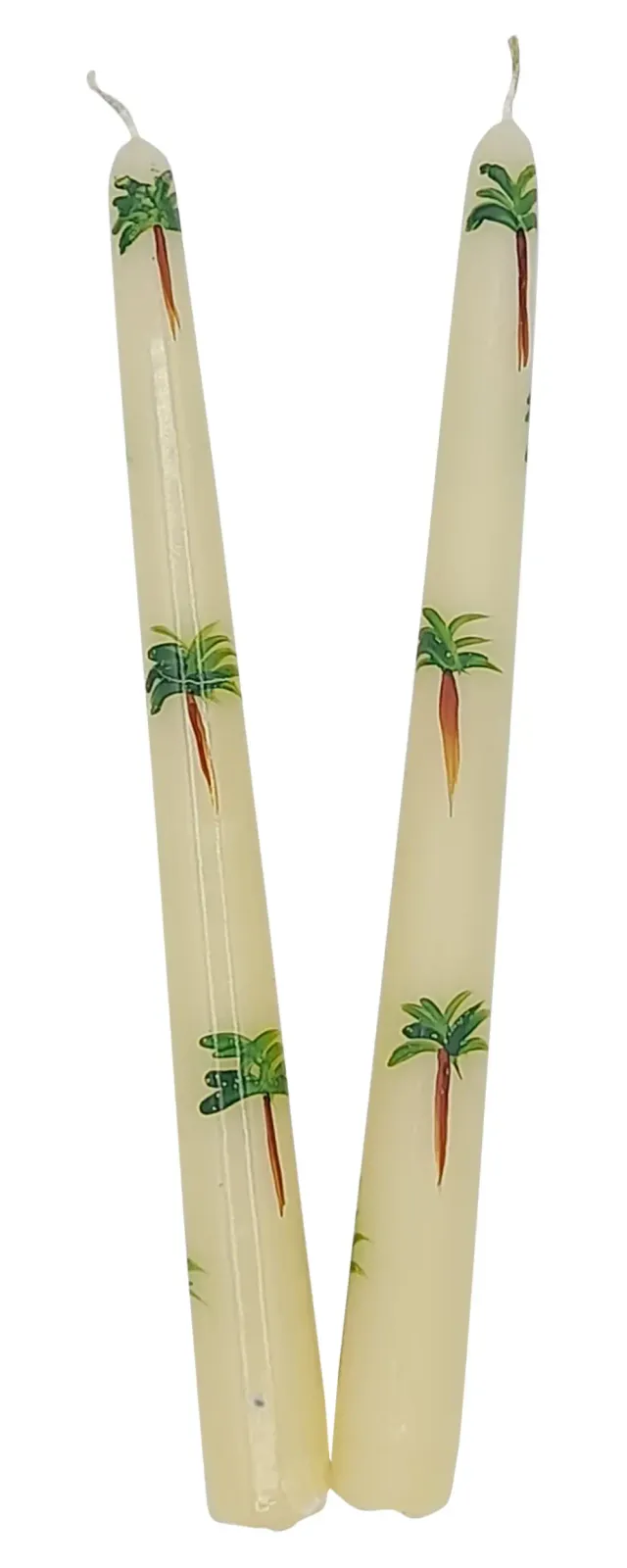 les-ottomans-can02-kerzen-palme-2er-set-wachs-handbemalt image 1