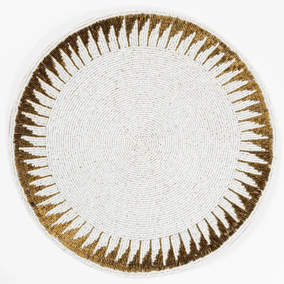 les-ottomans-platzset-mit-perlen-wei-gold image 1