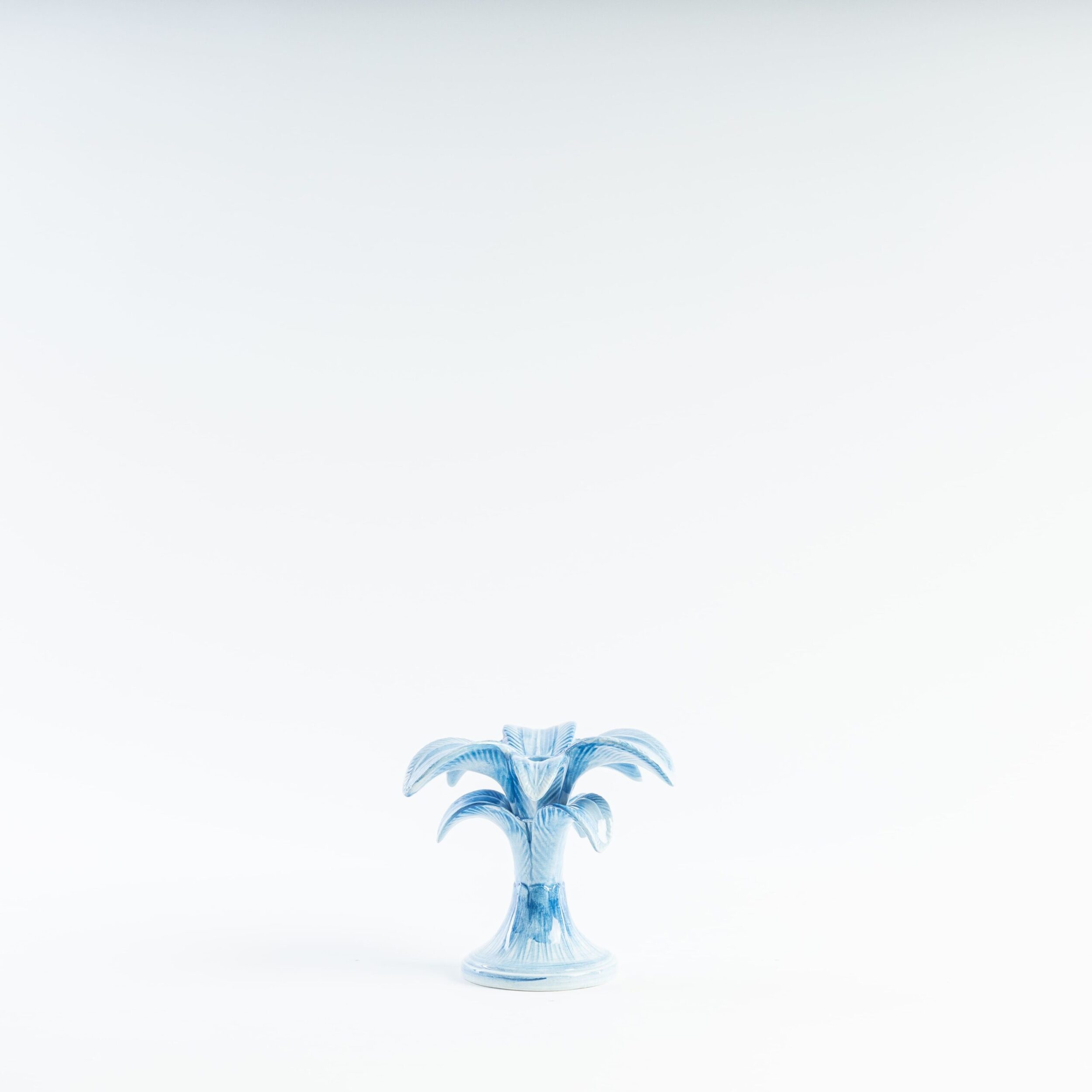 les-ottomans-kerzenhalter-marb06-keramik-blaue-palme-klein image 1