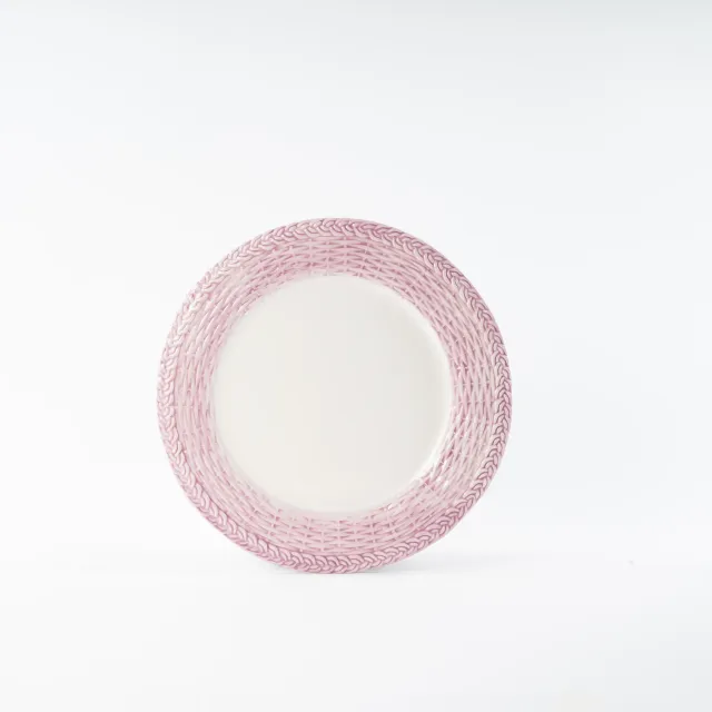 les-ottomans-wicker-platzteller-handbemalter-keramik-speiseteller image 1