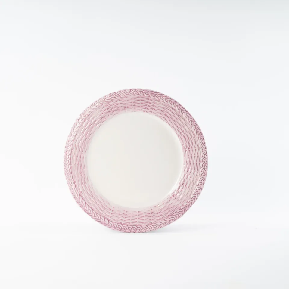 les-ottomans-wicker-platzteller-handbemalter-keramik-speiseteller image 1