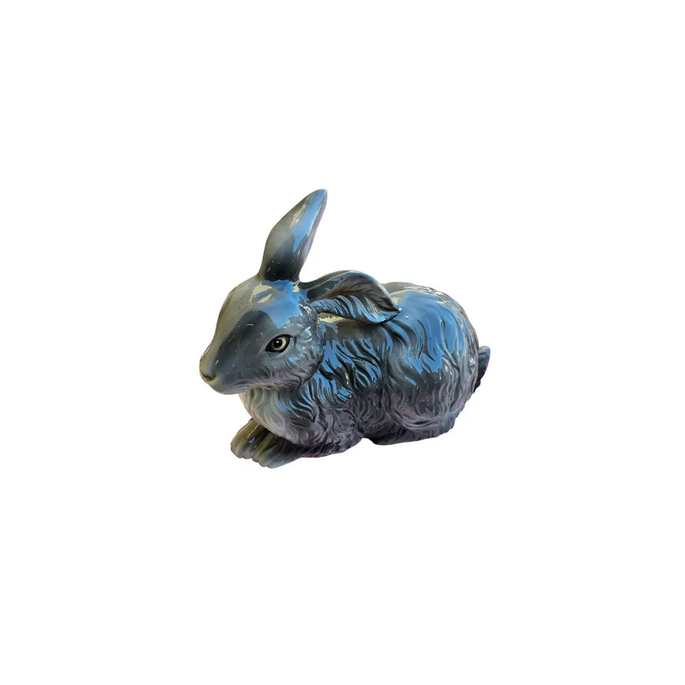 les-ottomans-coniglio-handbemalter-keramik-hase-dekofigur image 1