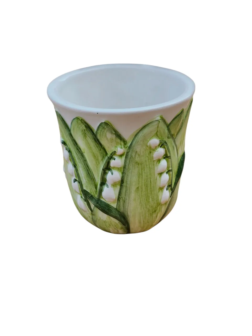 les-ottomans-lily-of-the-valley-becher-keramik-handbemalt image 1