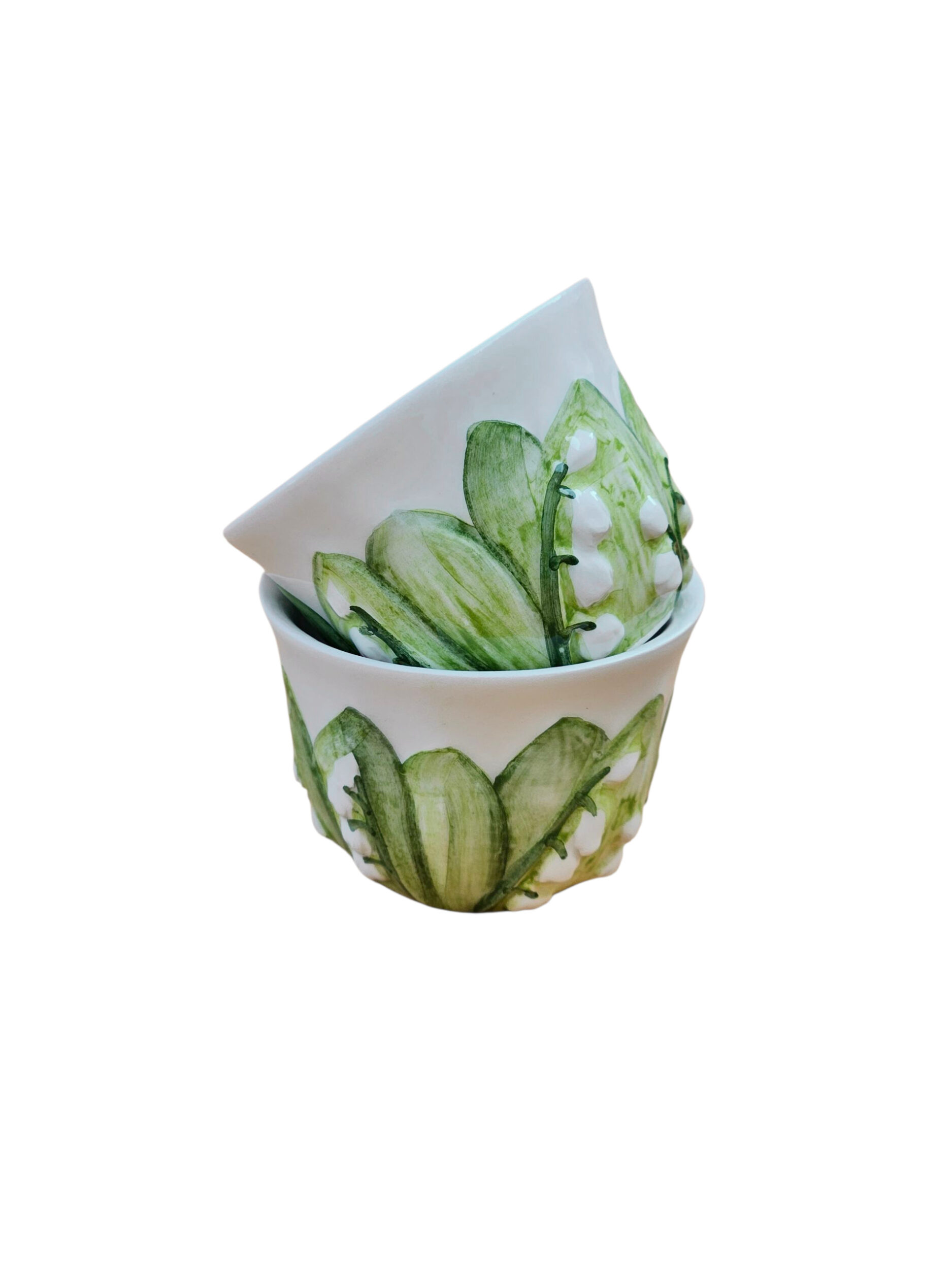 les-ottomans-lily-of-the-valley-tazzine-piccole-espressotassen-2er-set-handbemal image 1