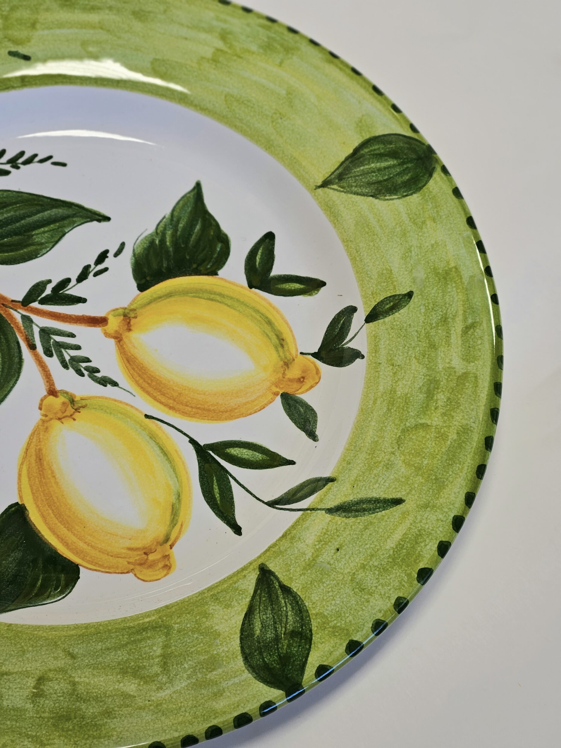 les-ottomans-piatto-piano-limone-handbemalter-keramikteller image 2