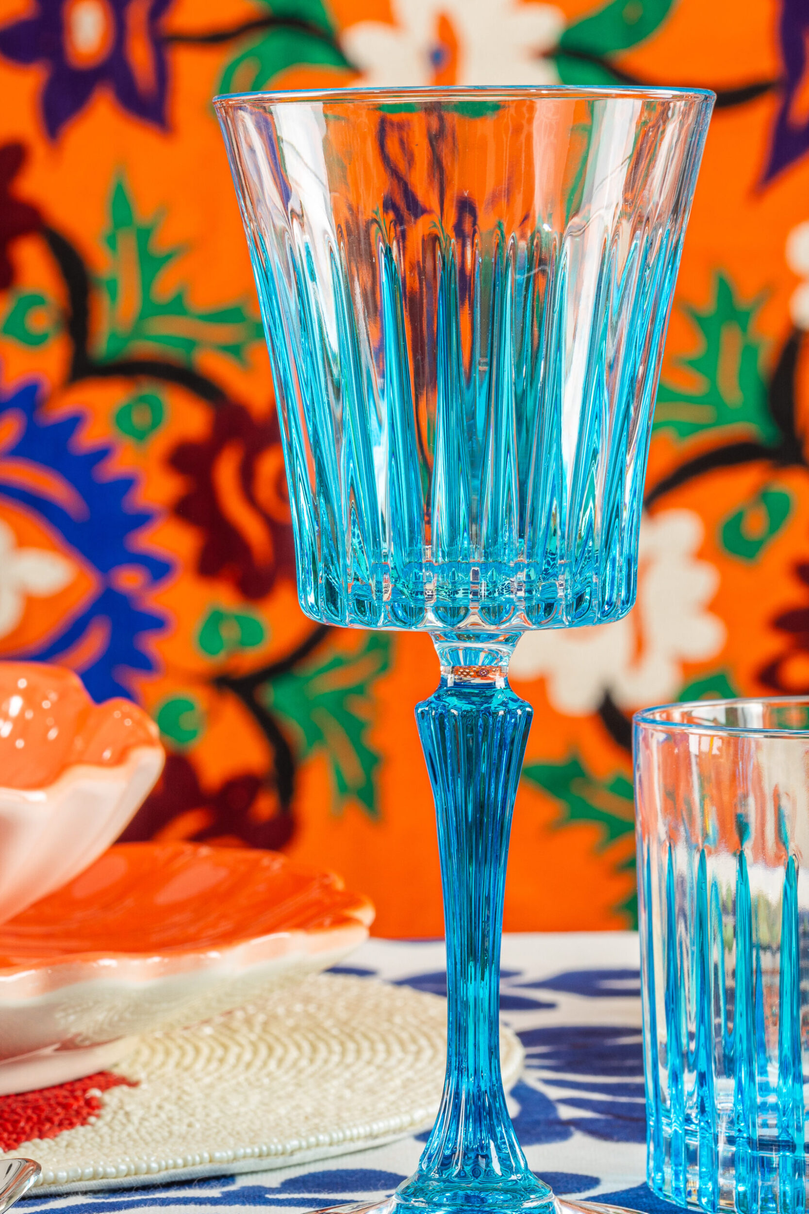 les-ottomans-weingl-ser-blau-set-4-handbemalte-kristallgl-ser-murano image 3