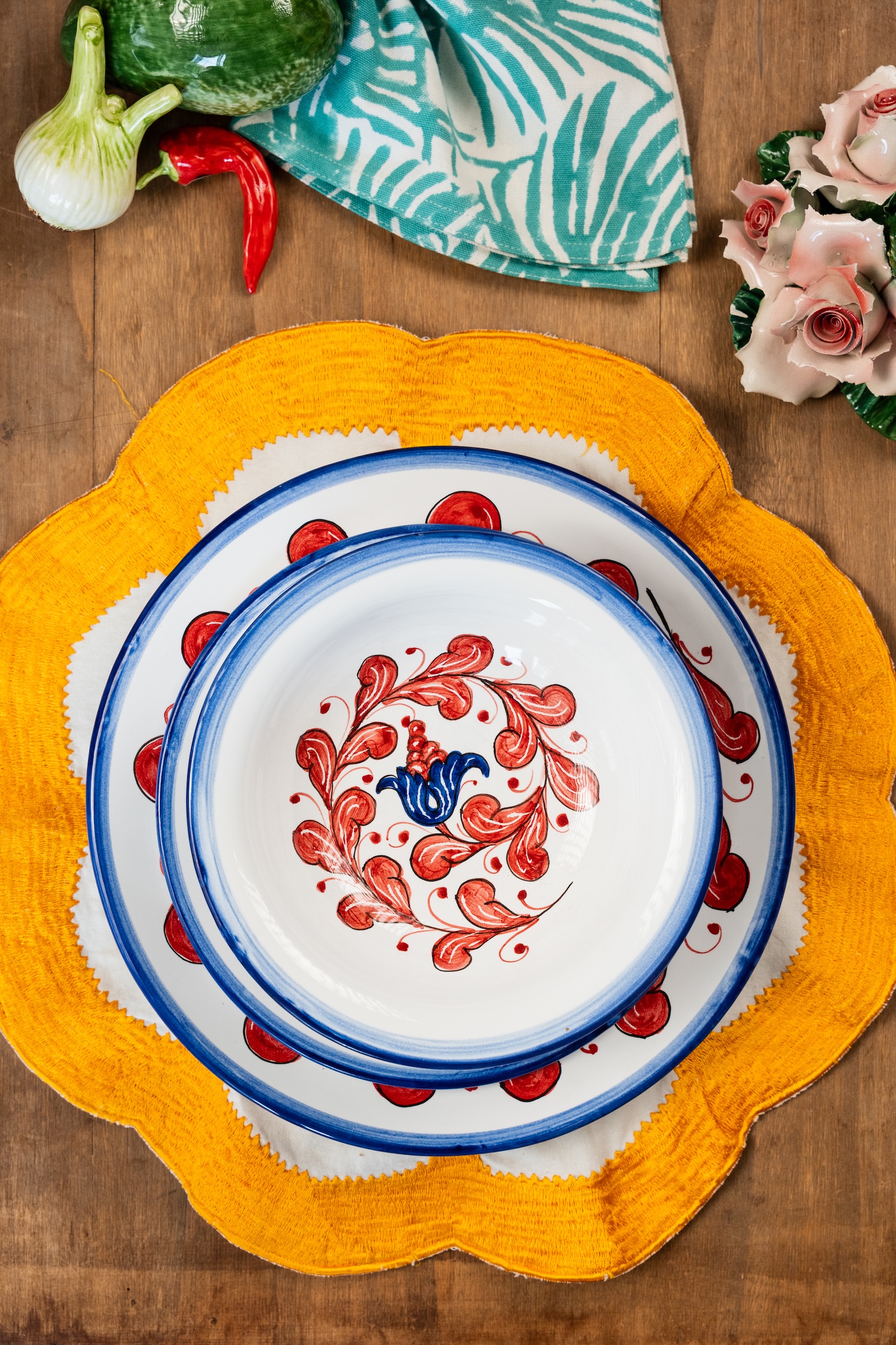 les-ottomans-ciotola-keramikschale-handbemalt-floral image 2