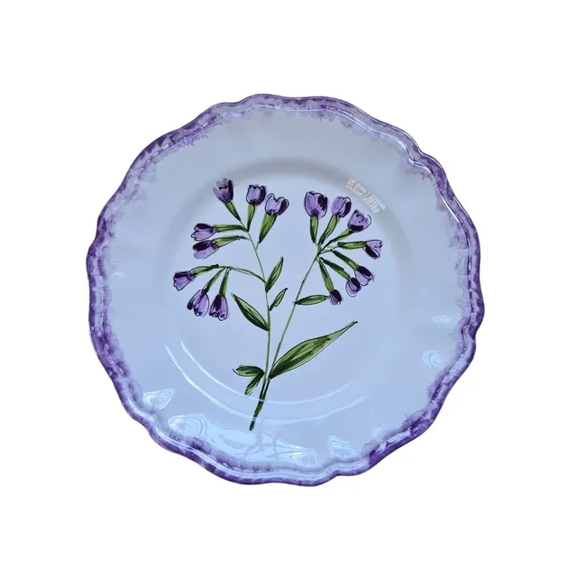 les-ottomans-teller-flach-keramik-handbemalt-fiore-viola image 1