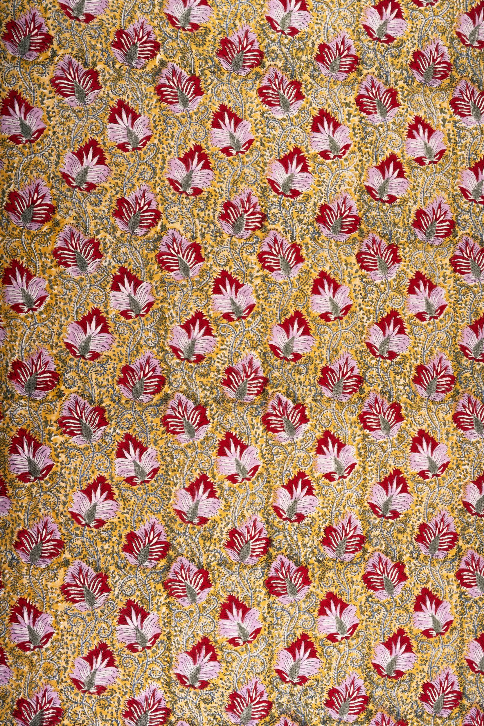 les-ottomans-ikb45-handbedruckte-baumwoll-tischdecke image 2