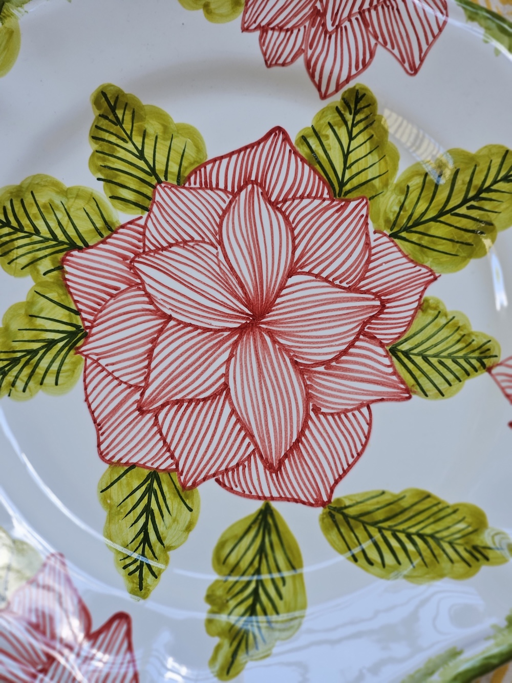 les-ottomans-floreale-piatto-piano-handbemalter-keramikteller image 2