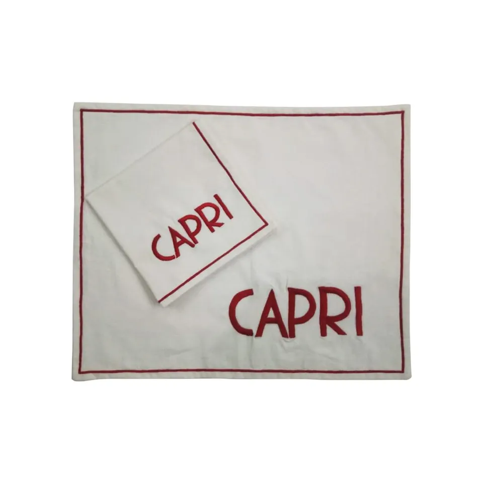 les-ottomans-capri-platzset-und-serviette-set-baumwolle-bestickt image 1