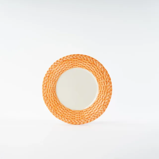 les-ottomans-dessertteller-wicker-keramik-handbemalt image 1