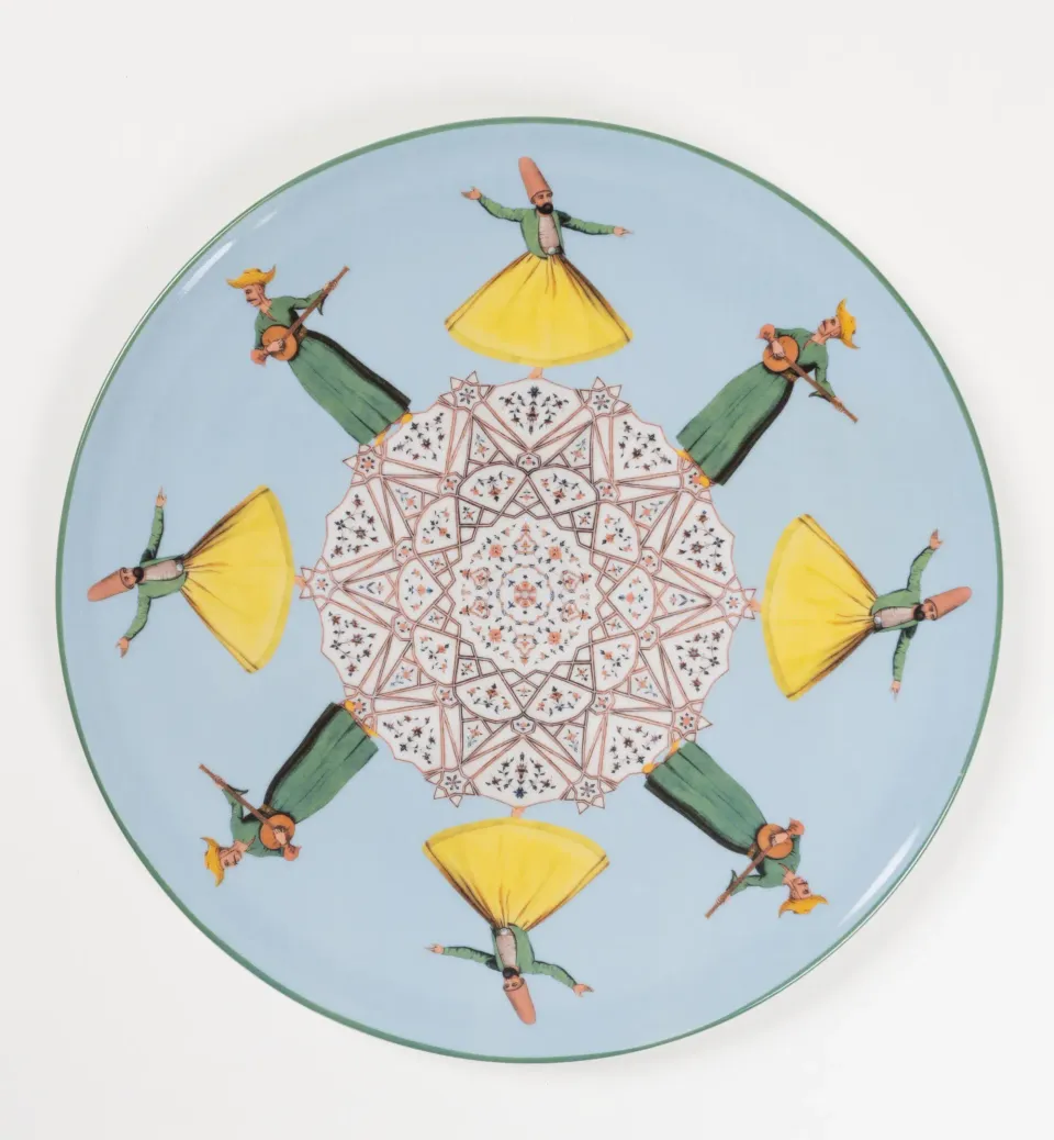 les-ottomans-costantinopoli-porzellan-dessertteller-vito-nesta-design image 1