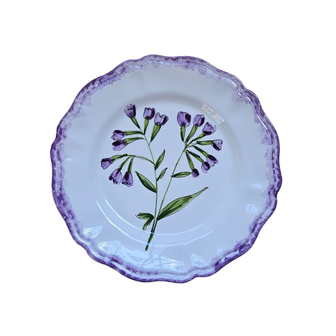 les-ottomans-teller-flach-keramik-handbemalt-fiore-viola image 1